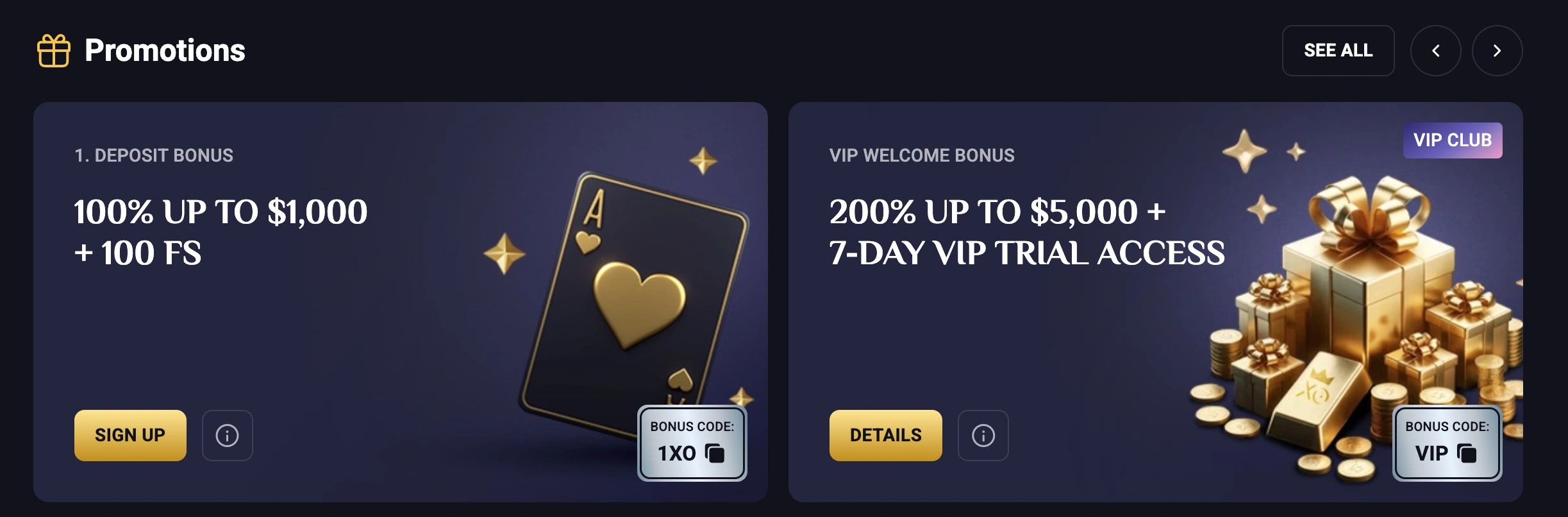 Deposit Bonuses